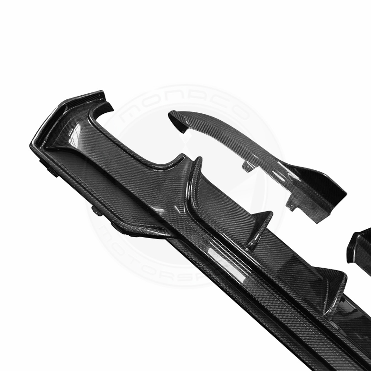 BMW G22/23 430i 4 Series 3D Style Carbon Fiber 3 Piece Diffuser Set ...