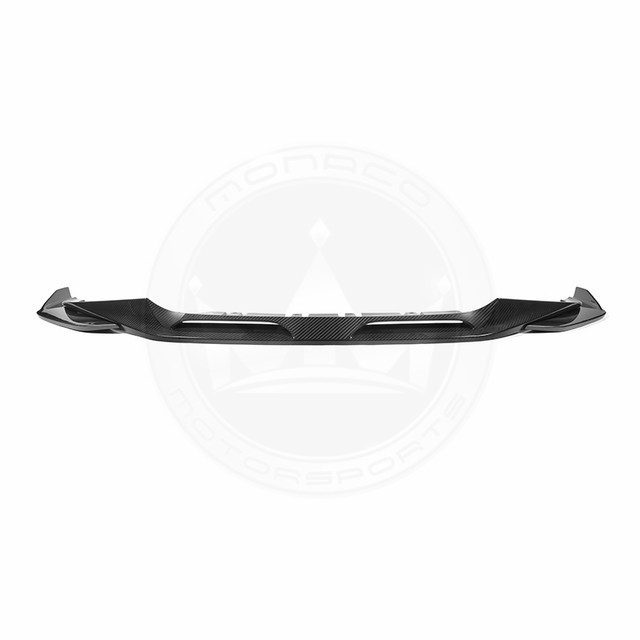 Black automotive front lip spoiler for vehicle enhancement.