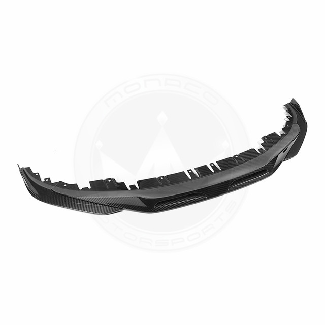 Black car bumper lip spoiler.